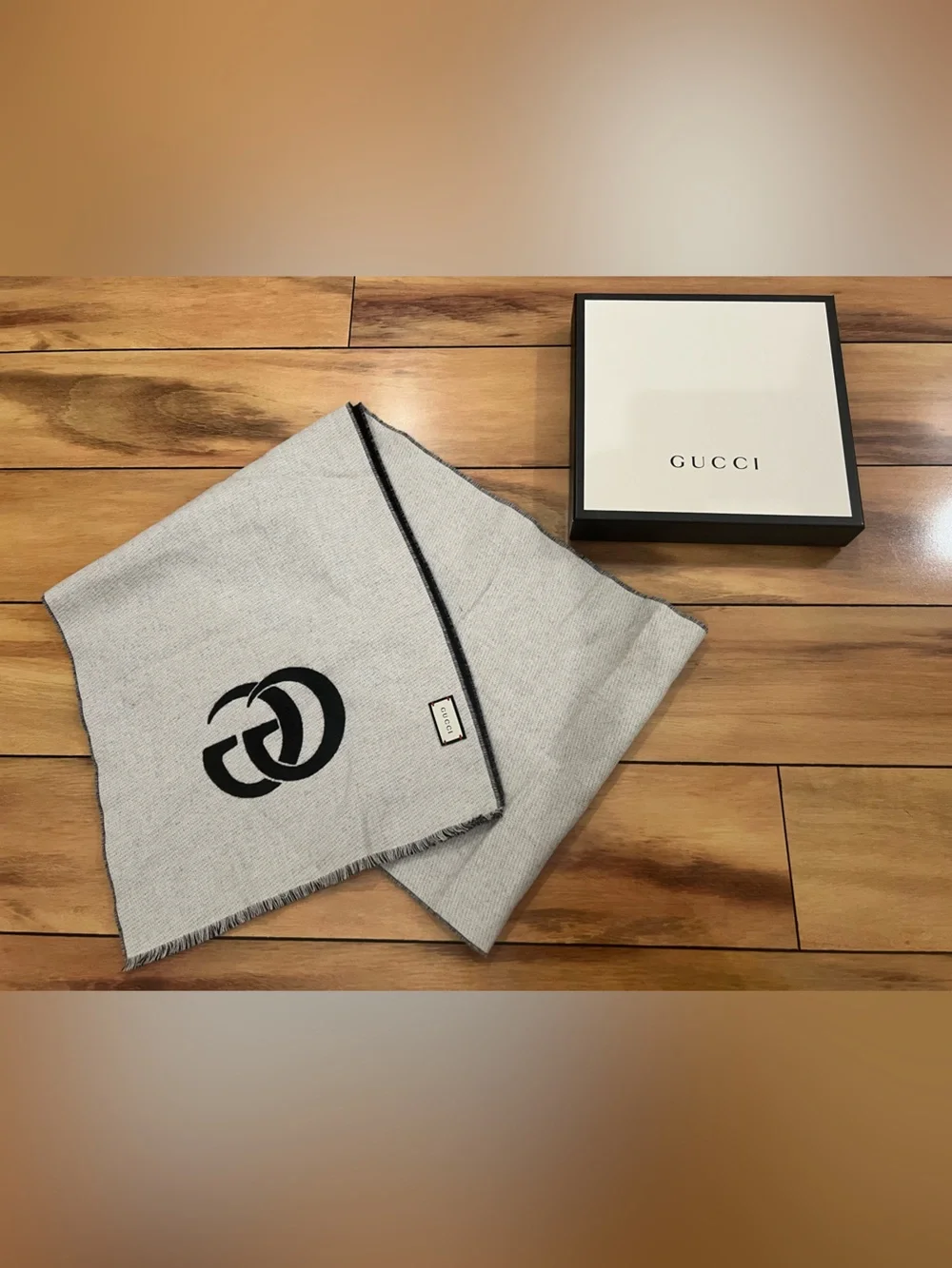 Gucci L'Aveugle Par Amour Wool Scarf